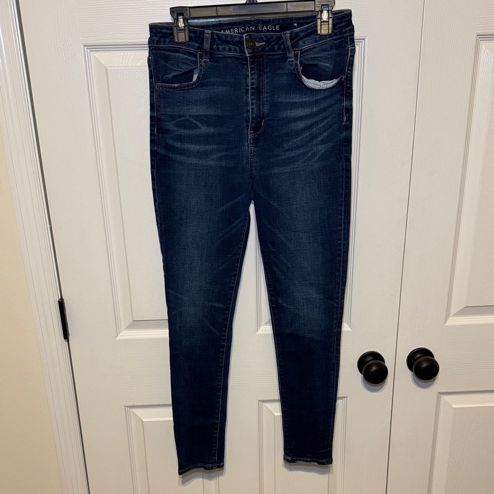 American Eagle Outfitters Women's Deep Indigo Skinny Jeans